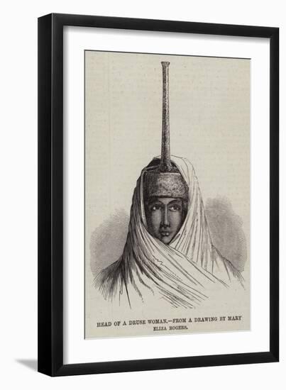 Head of a Druse Woman-null-Framed Giclee Print