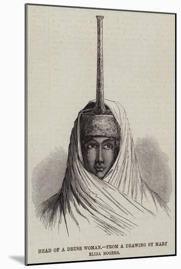 Head of a Druse Woman-null-Mounted Giclee Print