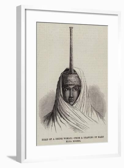 Head of a Druse Woman-null-Framed Giclee Print