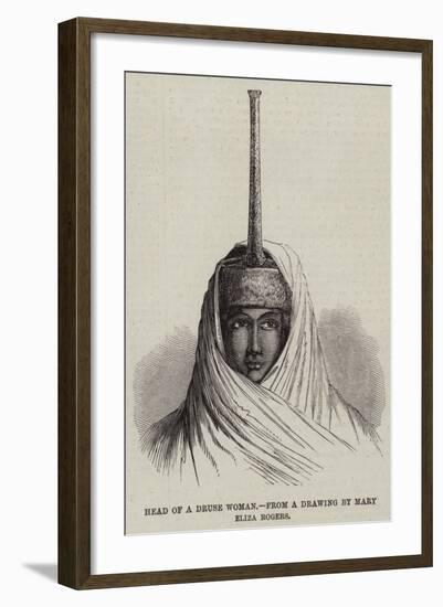 Head of a Druse Woman-null-Framed Giclee Print