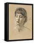 Head of a Girl, 1883-Edward John Poynter-Framed Stretched Canvas