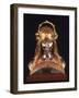 Head of a Girl, 1900 (Bronze, Silver and Parcel Gilt)-Alphonse Mucha-Framed Giclee Print