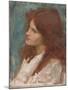 Head of a Girl, C. 1892-1900-John William Waterhouse-Mounted Giclee Print