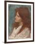 Head of a Girl, C. 1892-1900-John William Waterhouse-Framed Giclee Print