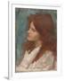 Head of a Girl, C. 1892-1900-John William Waterhouse-Framed Giclee Print