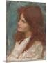 Head of a Girl, C. 1892-1900-John William Waterhouse-Mounted Giclee Print