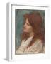 Head of a Girl, C. 1892-1900-John William Waterhouse-Framed Premium Giclee Print