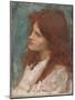 Head of a Girl, C. 1892-1900-John William Waterhouse-Mounted Premium Giclee Print