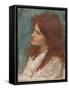 Head of a Girl, C. 1892-1900-John William Waterhouse-Framed Stretched Canvas