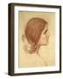 Head of a Girl, c.1905-John William Waterhouse-Framed Giclee Print