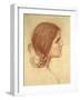 Head of a Girl, c.1905-John William Waterhouse-Framed Giclee Print