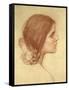 Head of a Girl, c.1905-John William Waterhouse-Framed Stretched Canvas