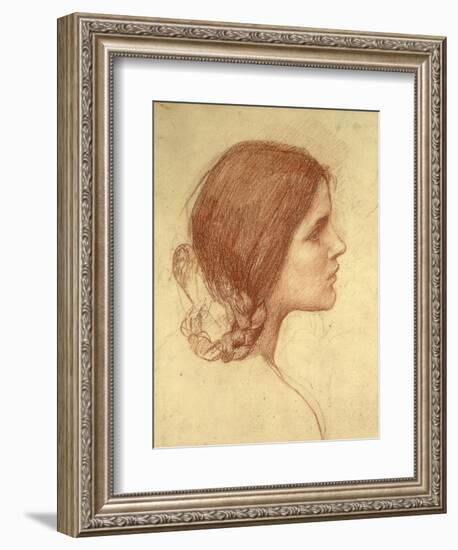 Head of a Girl, c.1905-John William Waterhouse-Framed Giclee Print