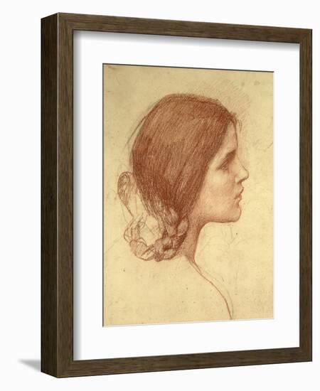 Head of a Girl, c.1905-John William Waterhouse-Framed Giclee Print