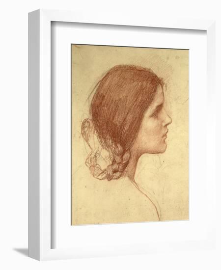 Head of a Girl, c.1905-John William Waterhouse-Framed Giclee Print