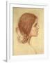 Head of a Girl, c.1905-John William Waterhouse-Framed Giclee Print