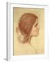 Head of a Girl, c.1905-John William Waterhouse-Framed Giclee Print