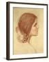 Head of a Girl, c.1905-John William Waterhouse-Framed Giclee Print