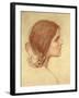 Head of a Girl, c.1905-John William Waterhouse-Framed Giclee Print