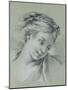 Head of a Girl Looking Down to the Right-Francois Boucher-Mounted Giclee Print