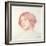 Head of a Girl (Red Chalk on Paper)-John William Waterhouse-Framed Giclee Print