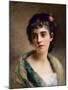 Head of a Girl-Gustave Jacquet-Mounted Giclee Print