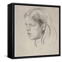 Head of a Girl-Henry Tonks-Framed Stretched Canvas