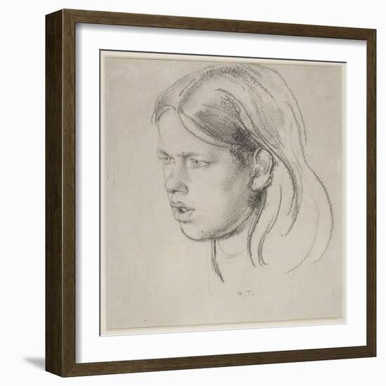 Head of a Girl-Henry Tonks-Framed Giclee Print