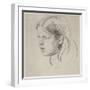 Head of a Girl-Henry Tonks-Framed Giclee Print