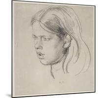 Head of a Girl-Henry Tonks-Mounted Giclee Print
