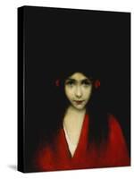 Head of a Girl-Jean-Jacques Henner-Stretched Canvas