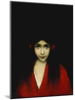 Head of a Girl-Jean-Jacques Henner-Mounted Giclee Print