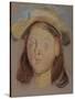 Head of a Girl-Edward Stott-Stretched Canvas