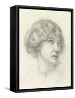 Head of a Girl-Walter John Knewstub-Framed Stretched Canvas