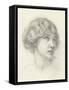 Head of a Girl-Walter John Knewstub-Framed Stretched Canvas