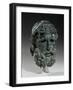 Head of a God or Hero (Bronze)-Greek school-Framed Giclee Print