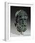 Head of a God or Hero (Bronze)-Greek school-Framed Giclee Print