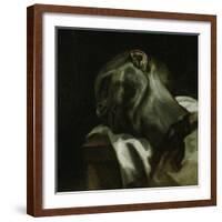 Head of a Guillotined Man, 1818-19-Theodore Gericault-Framed Giclee Print