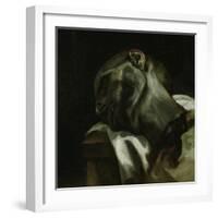 Head of a Guillotined Man, 1818-19-Theodore Gericault-Framed Giclee Print