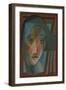 Head of a Harlequin; Tete D'Arlequin, 1924-Juan Gris-Framed Giclee Print