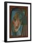 Head of a Harlequin; Tete D'Arlequin, 1924-Juan Gris-Framed Giclee Print