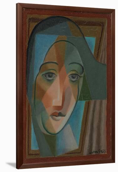 Head of a Harlequin; Tete D'Arlequin, 1924-Juan Gris-Framed Giclee Print