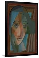 Head of a Harlequin; Tete D'Arlequin, 1924-Juan Gris-Framed Giclee Print