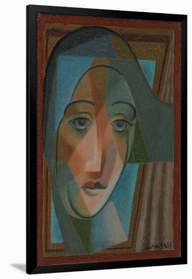 Head of a Harlequin; Tete D'Arlequin, 1924-Juan Gris-Framed Giclee Print