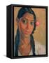 Head of a Jamaican Girl-Augustus Edwin John-Framed Stretched Canvas