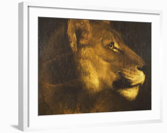 Head of a Lioness-Théodore Géricault-Framed Giclee Print