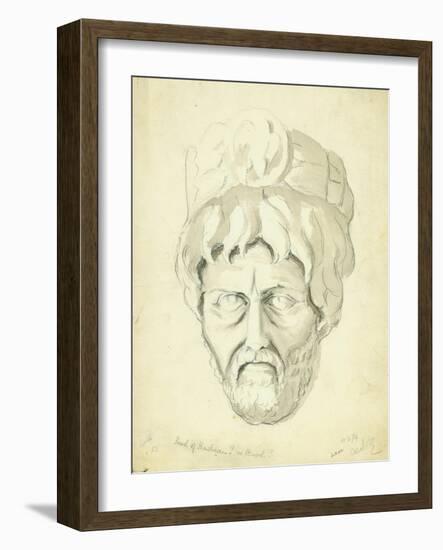Head of a Man, 1874-Claude Conder-Framed Giclee Print