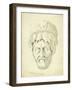 Head of a Man, 1874-Claude Conder-Framed Giclee Print