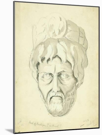 Head of a Man, 1874-Claude Conder-Mounted Giclee Print
