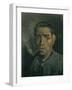 Head of a Man, 1884-1885-Vincent van Gogh-Framed Giclee Print